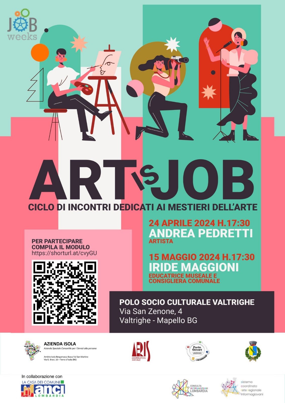 Art is Job: ciclo di incontri dedicati ai mestieri dell'arte 