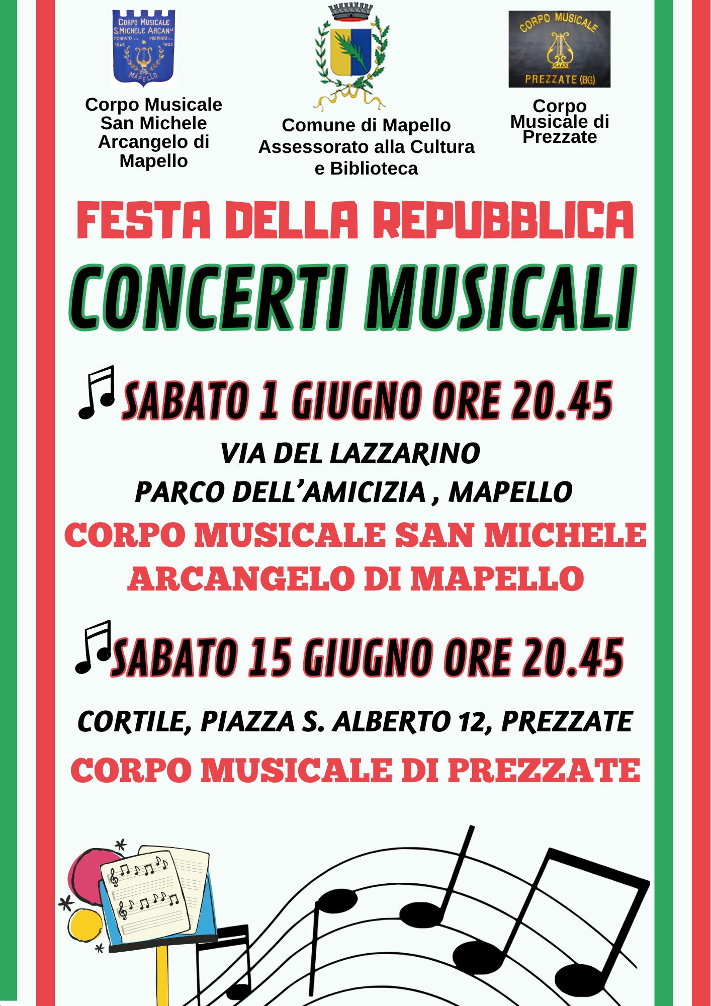 Immagine che raffigura Festa della Repubblica: Concerti Musicali