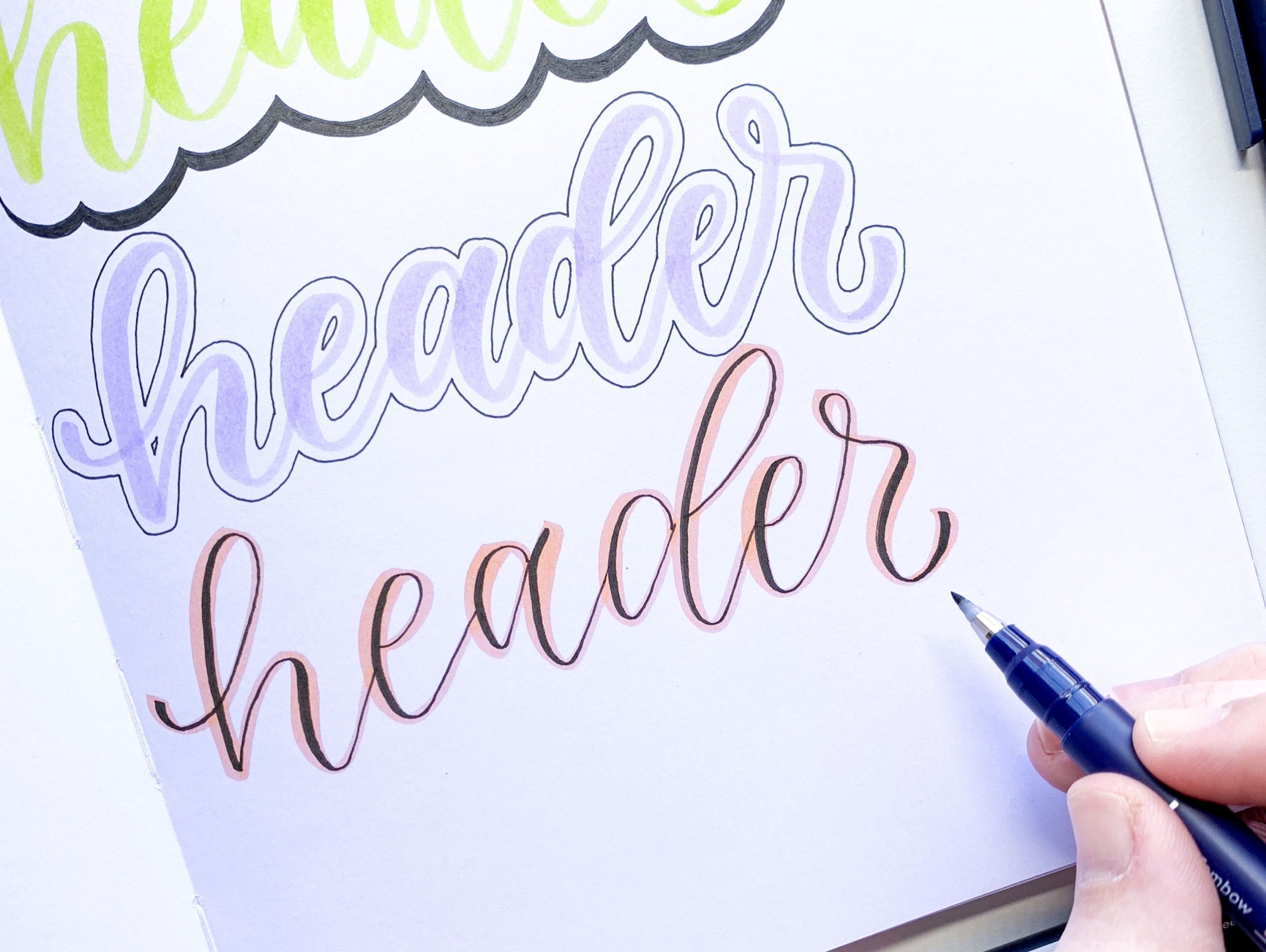 Immagine che raffigura Brush Lettering : L'arte di disegnare le lettere!