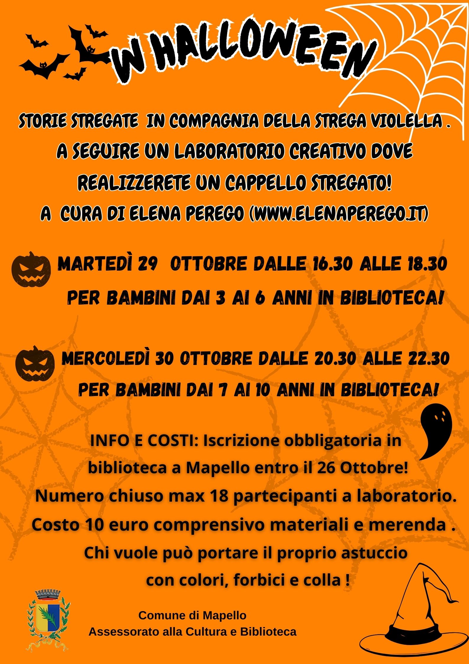 letture e laboratori per halloween !